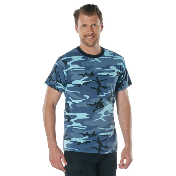 Rothco Camo T-Shirt - Sky Blue Camo