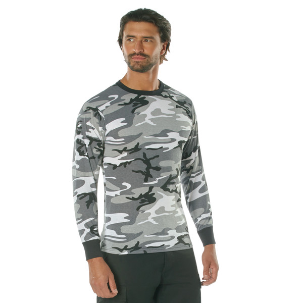 Rothco Long Sleeve Color Camo T-Shirt - City Camo