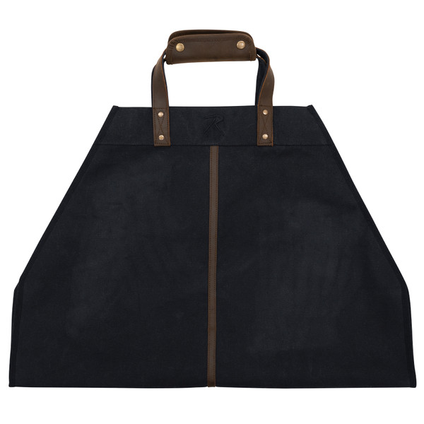 Rothco Backwoods Waxed Canvas Log Carrier - Black