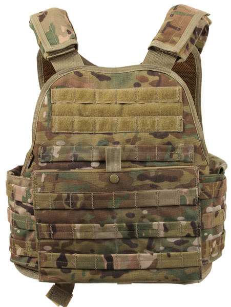 Rothco MOLLE Plate Carrier Vest - MultiCam