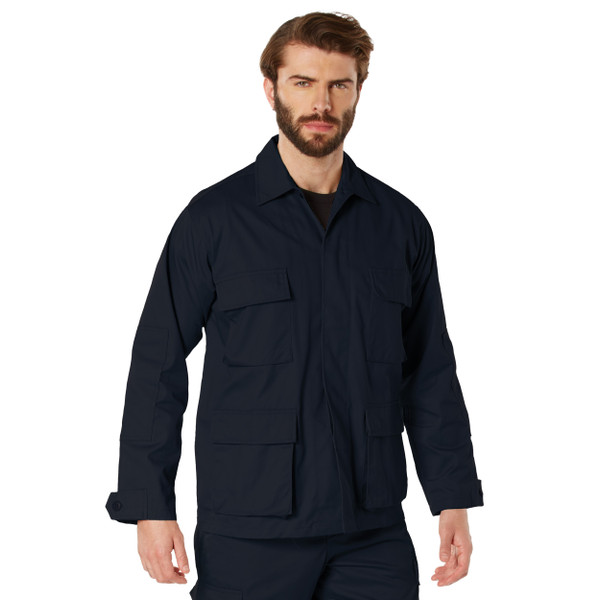 Rothco Twill BDU Shirt - Midnight Navy Blue