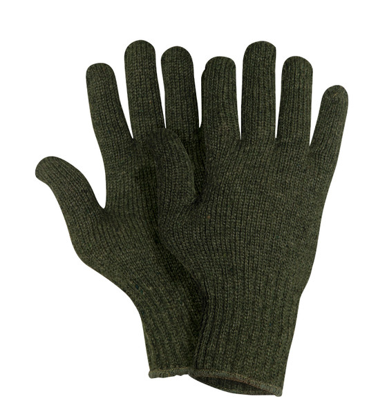 Rothco Wool Glove Liners - Unstamped - Olive Drab