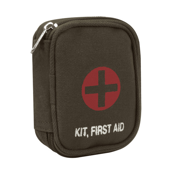 Rothco Military Zipper First Aid Kit Pouch - Olive Drab
