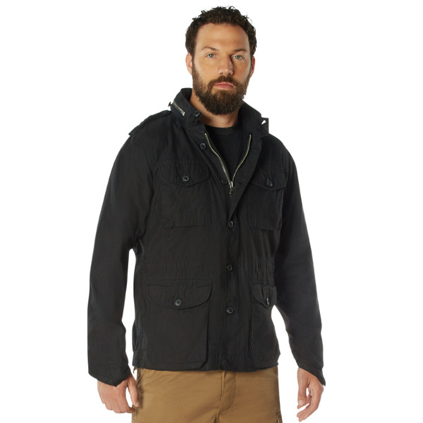 Rothco Vintage Lightweight M-65 Field Jacket - Black