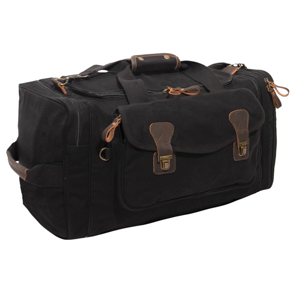 Rothco Canvas Extended Stay Travel Duffle Bag - Black