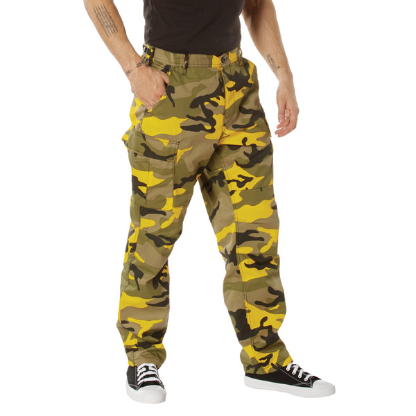 Rothco Color Camo Tactical BDU Pants - Stinger Yellow Camo
