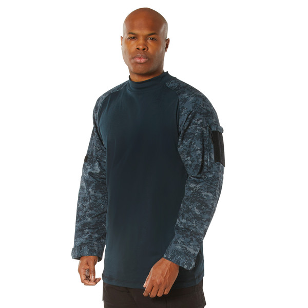 Rothco NYCO FR Fire Retardant Combat Shirt - Midnight Digital Camo