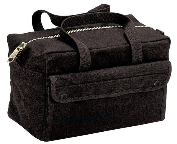 Rothco Mechanics Tool Bag With Brass Zipper - Black