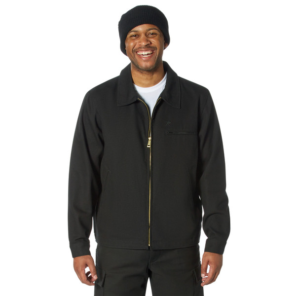 Rothco Lightweight Canvas Work Jacket - Black