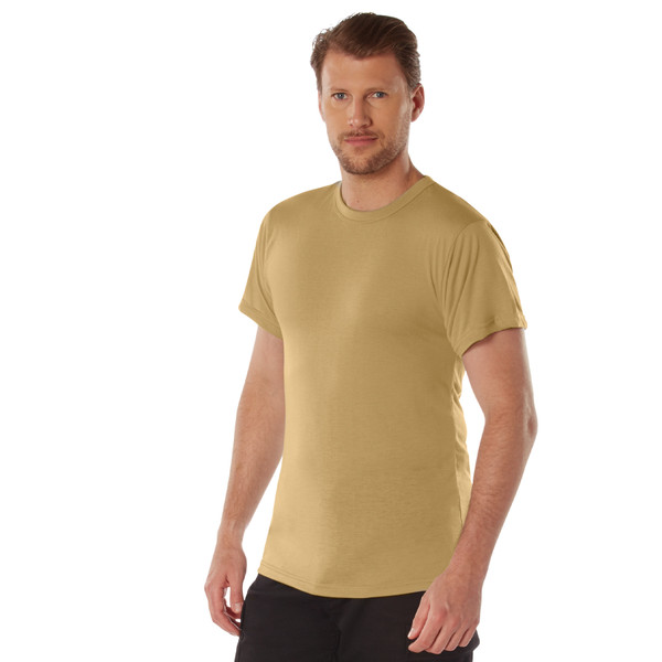 Rothco Moisture Wicking T-Shirts - Brown