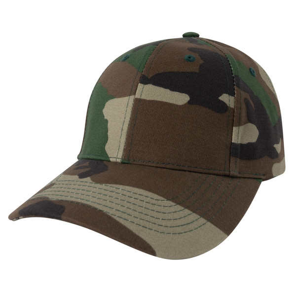 Rothco Kid's Camo Low Profile Cap - Woodland Camo
