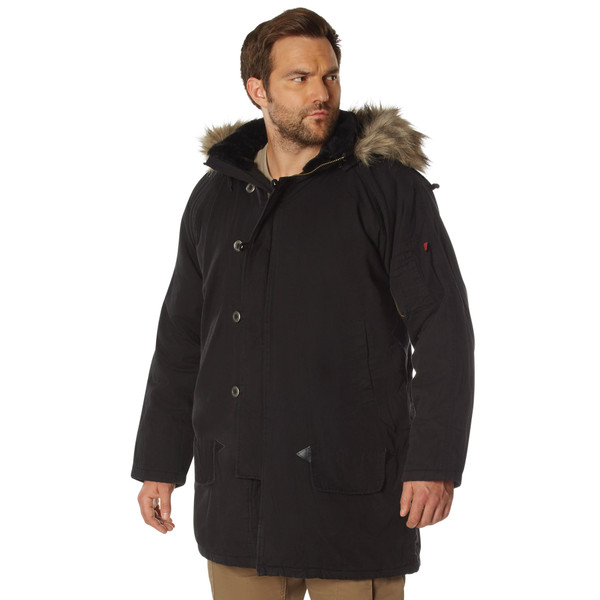Rothco Vintage N-3B Parka - Black