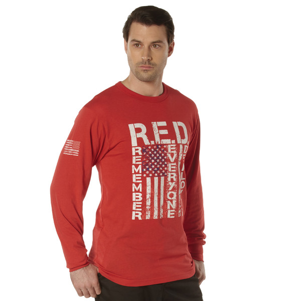 Rothco R.E.D. (Remember Everyone Deployed) Long Sleeve T-Shirt