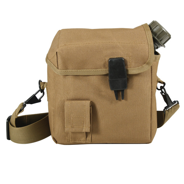 Rothco MOLLE 2 QT. Bladder Canteen Cover - Coyote Brown