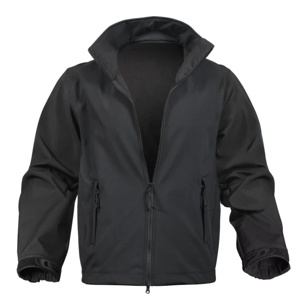 Rothco Black Soft Shell Uniform Jacket