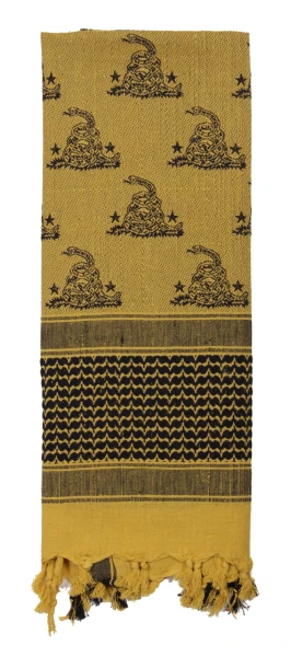 Rothco Gadsden Snake Shemagh Tactical Desert Scarf