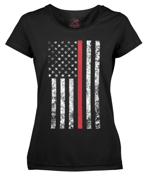 Rothco Womens Thin Red Line Longer T-Shirt 