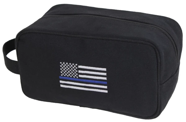 Rothco Thin Blue Line Canvas Travel Kit