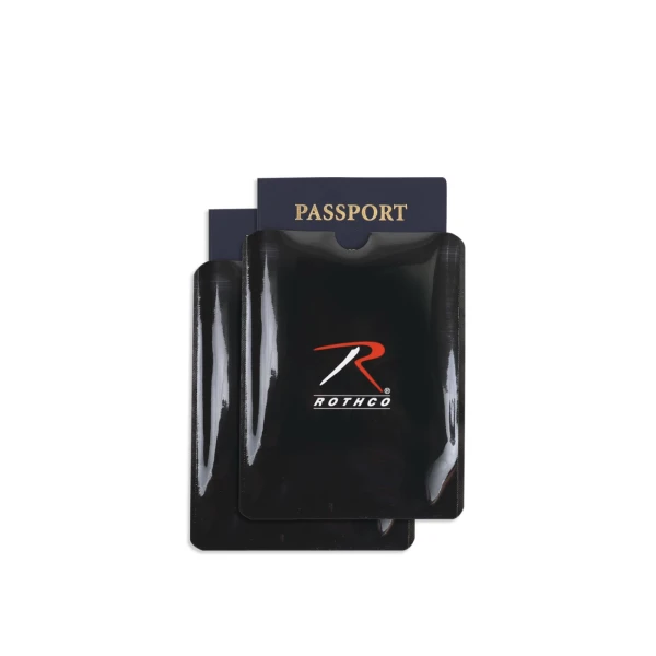 Rothco RFID Blocking Credit Card and Passport Sleeve 12 Pack