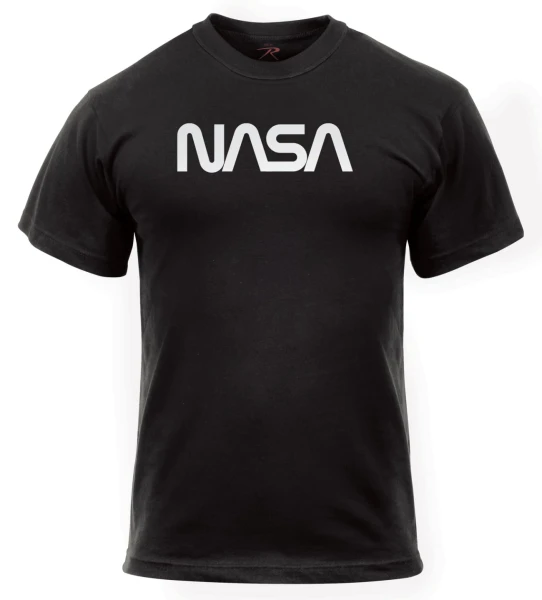 Rothco Authentic NASA Worm Logo T-Shirt - Black