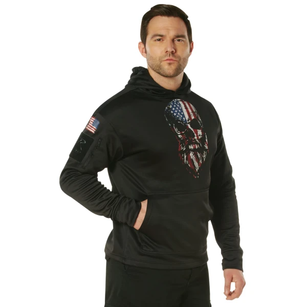 Rothco Bearded Skull Concealed Carry Hoodie - Black