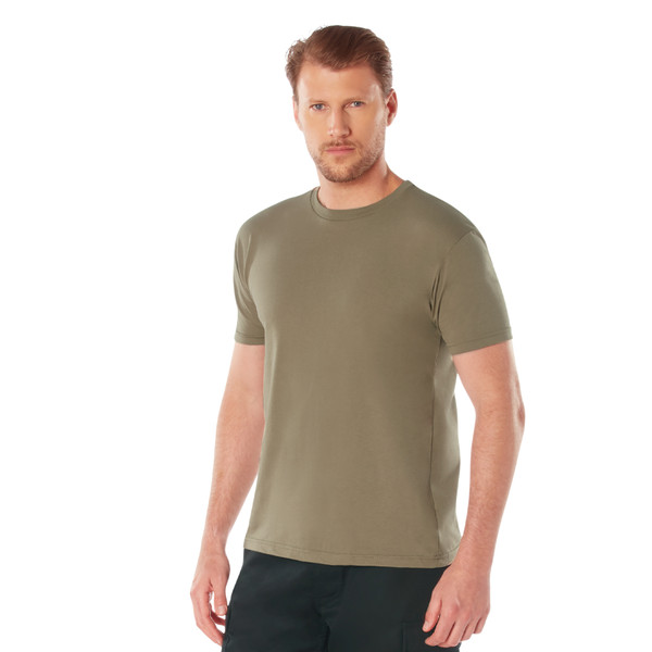 Rothco Athletic Fit Solid Color T-Shirt - AR 670-1 Coyote Brown