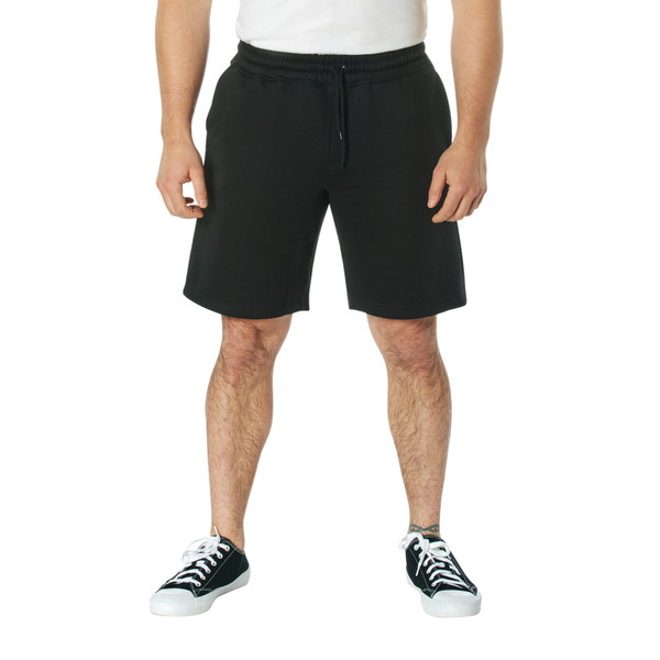 Rothco Camo And Solid Color Sweatshorts - Black
