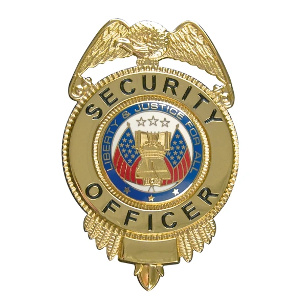 Rothco Security Officer Badge With Flags
