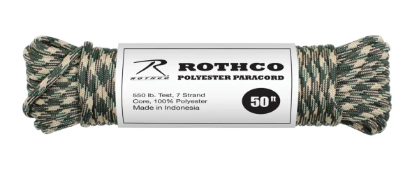 Rothco 550lb Type III Polyester Paracord