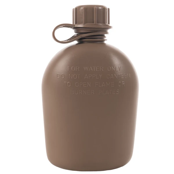 Genuine G.I. 3 Piece 1 Quart Plastic Canteen