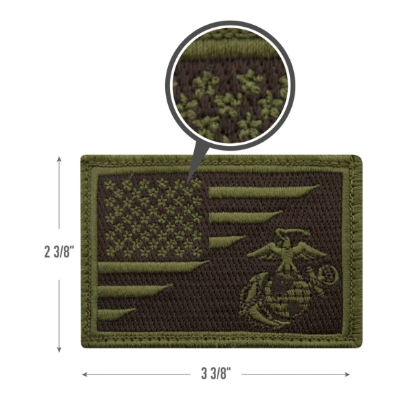 Rothco US Flag / USMC Eagle, Globe and Anchor Morale Patch 