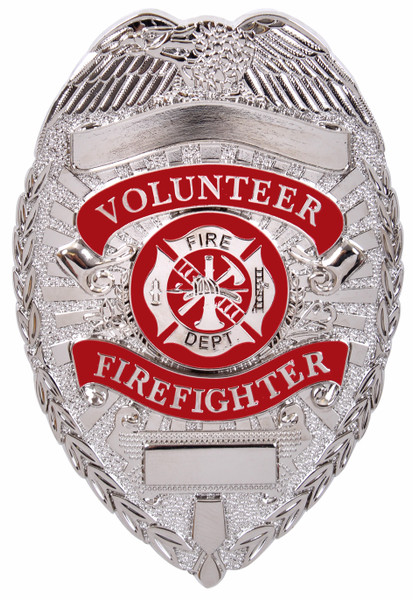 Rothco Deluxe Fire Department Badge - Silver