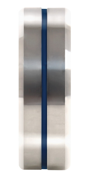 Rothco Tungsten Carbide Thin Blue Line Ring - Silver / 7