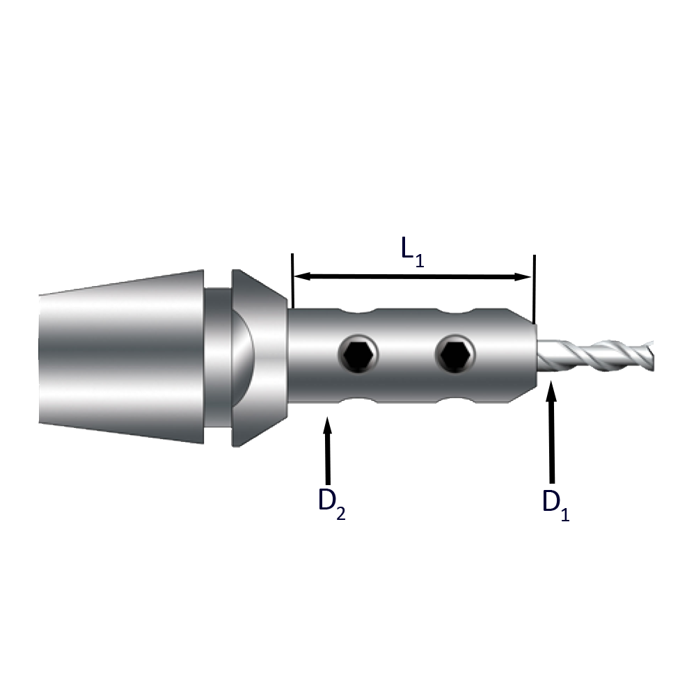 Ti-Loc Mill Extension Diagram