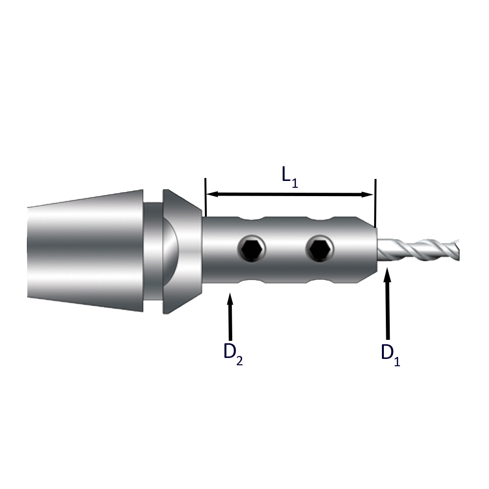 Ti-Loc Mill Extension Diagram