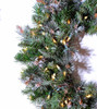 Frosted Virginia Wreath and Garland 