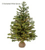 3' Enchanted White Spruce Tree - Clear 3mm LED 