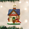 Old World Our New Home Glass Christmas Ornament 