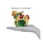 Old World Horse With Wreath Glass Christmas Ornament 