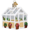 Old World Greenhouse Glass Christmas Ornament 