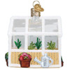 Old World Greenhouse Glass Christmas Ornament 