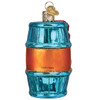 Old World Barrel Of Monkeys Glass Christmas Ornament 