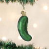 Old World Pickle Glass Christmas Ornament 