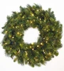 30" Scotch Pine Wreath - Clear LED 