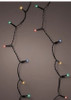 LED Battery Operated Multi Color 11.5' Light Set With Black Wire