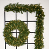 24" Ashton Spruce Wreath - Clear LED 