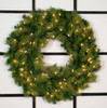 24" Annabelle Pine Wreath - Clear LED 