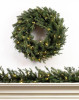 36" Cumberland Fir Wreath - Clear LED 