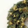 36" Cumberland Fir Wreath - Clear LED 