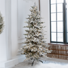 7.5' Flocked Appalachian Fir TREE - CLEAR LED 7.5' Flocked Appalachian Fir TREE - CLEAR LED